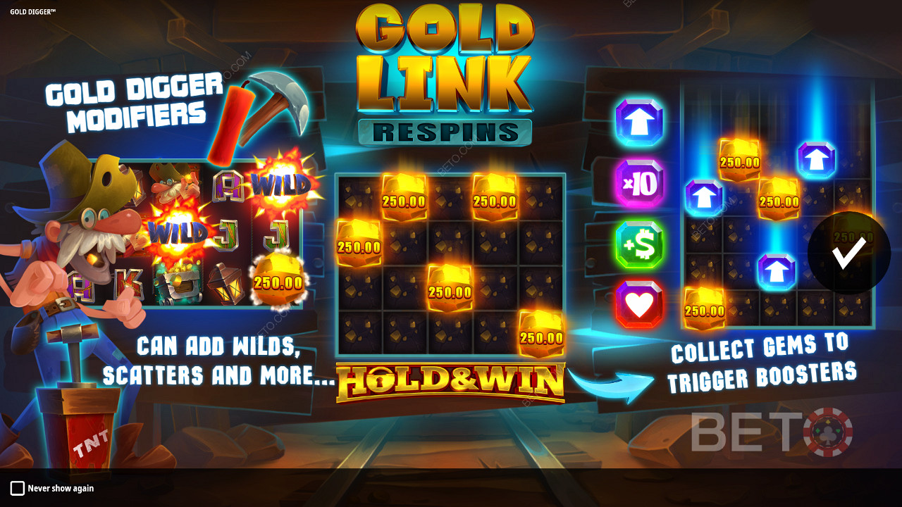 Einführung des Video-Spielautomaten Gold Digger
