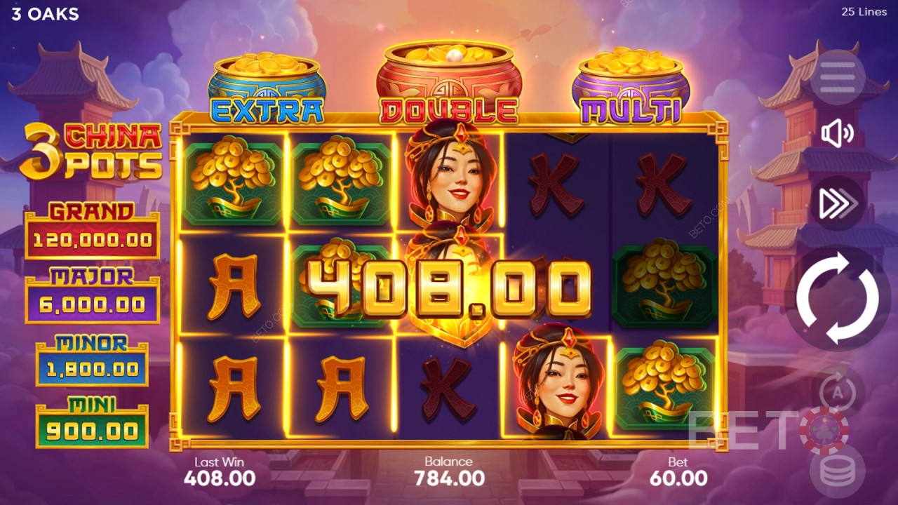 3 China Pots Überprüfung durch BETO Slots