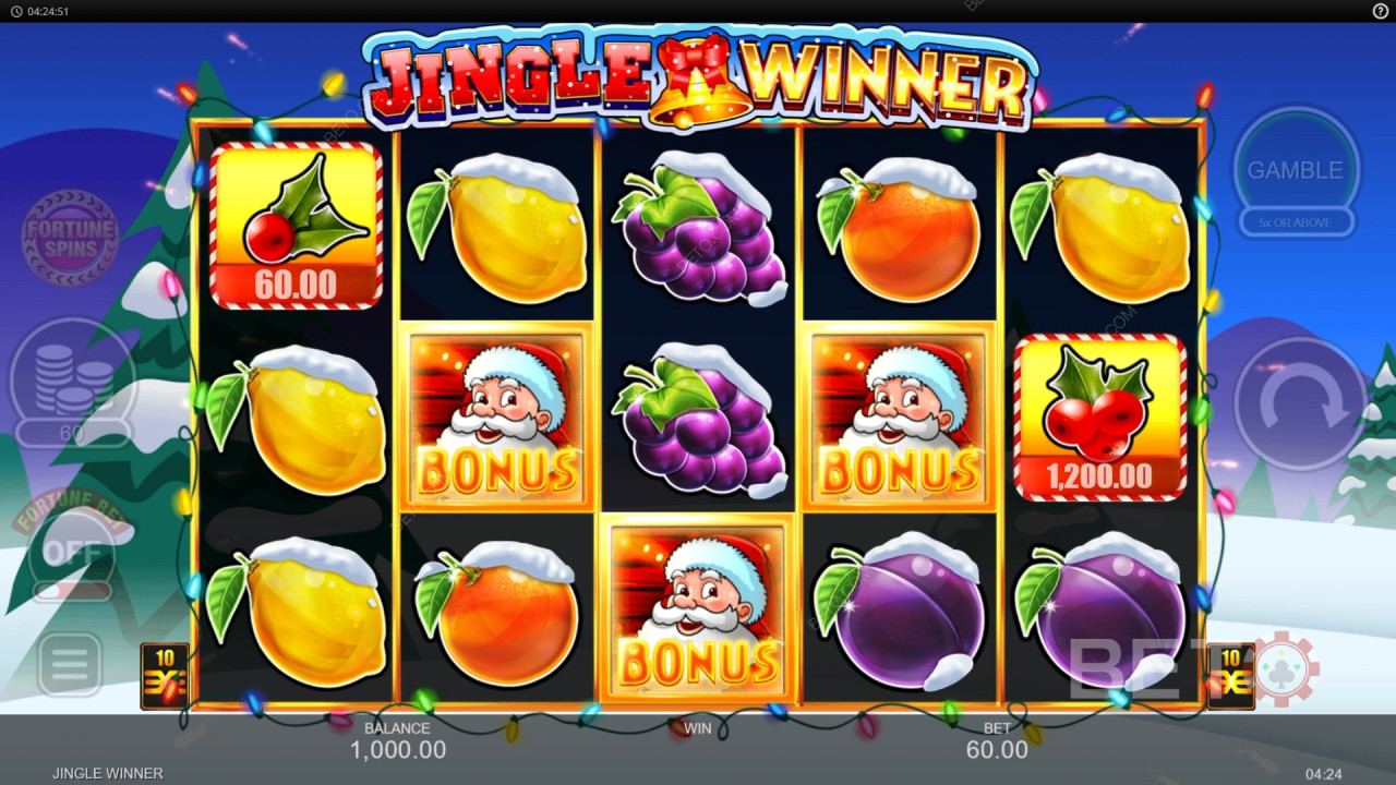 Jingle Winner Überprüfung durch BETO Slots