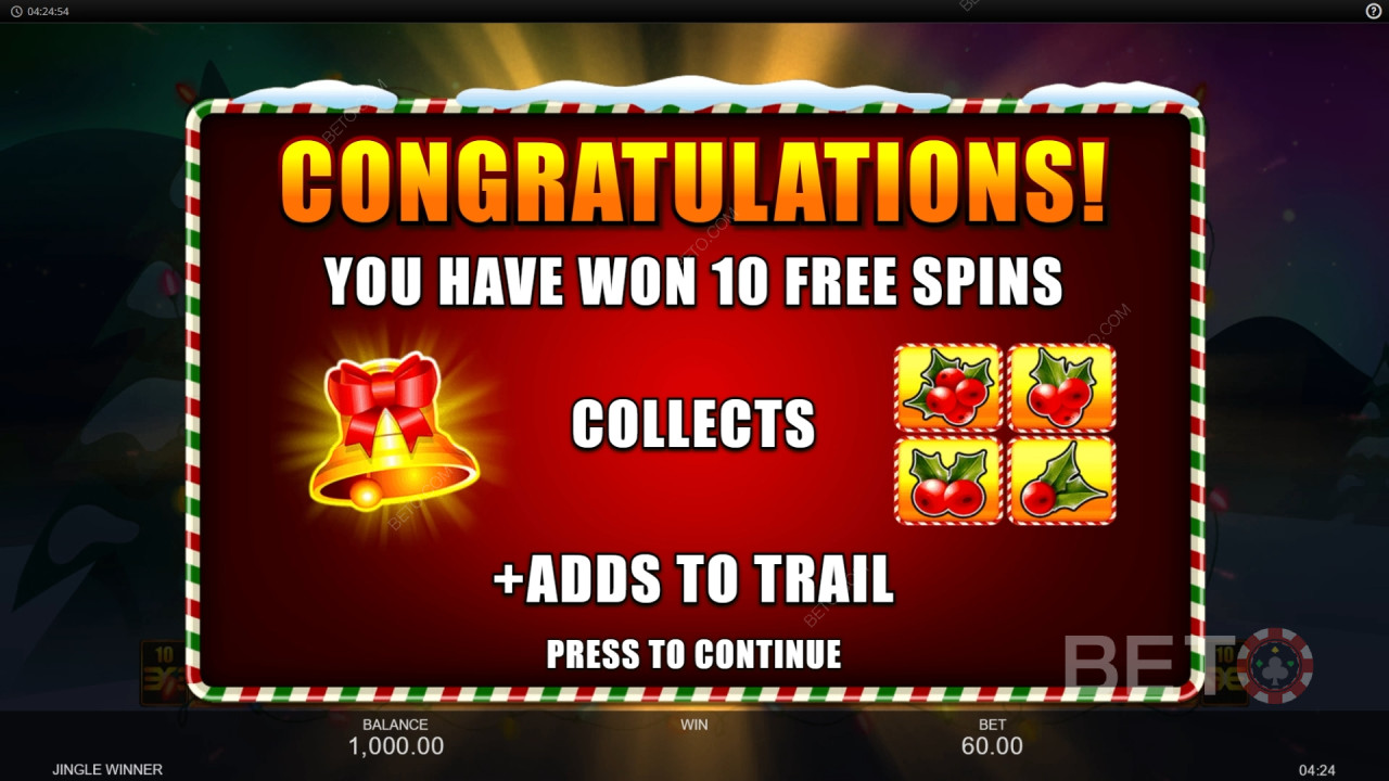Bonusfunktionen in Jingle Winner erklärt von Inspired Gaming