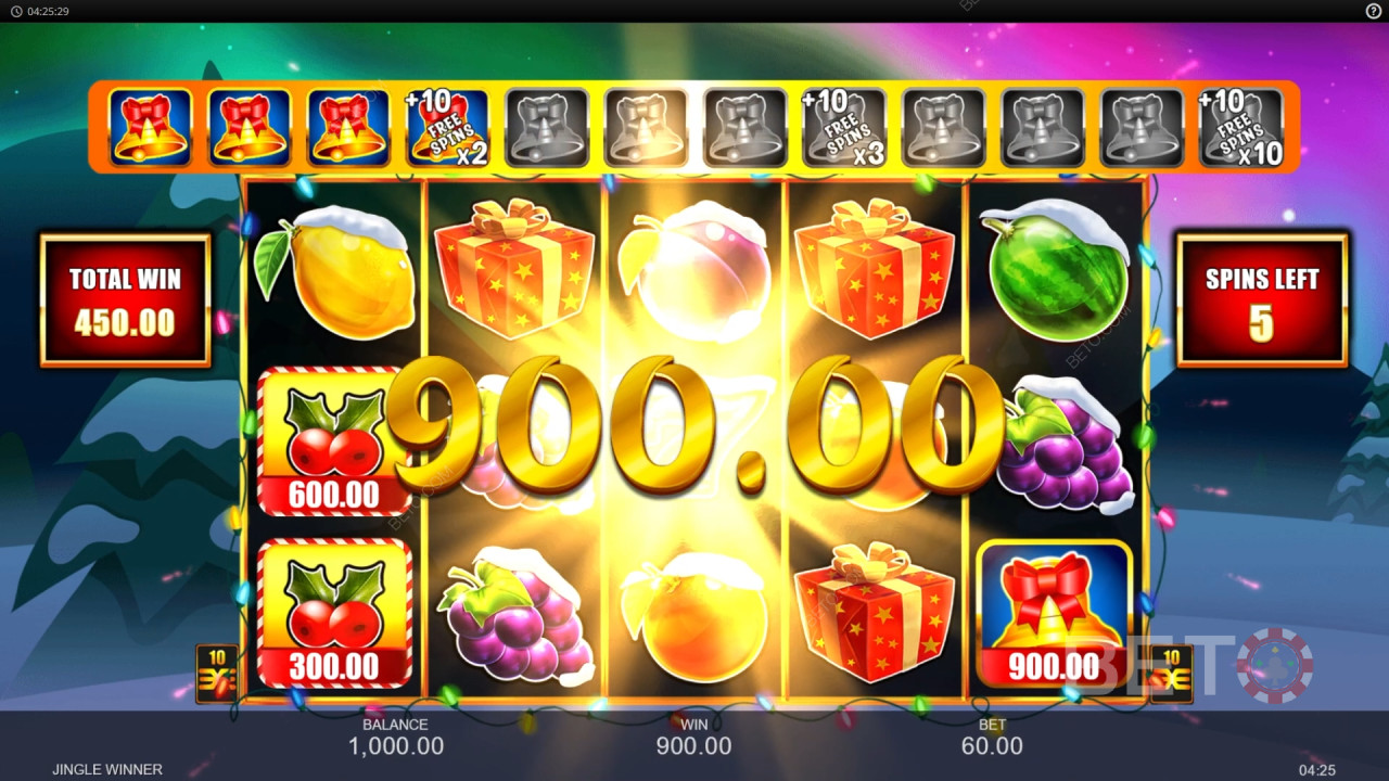 Gewinnen Sie das 3.333-fache Ihres Einsatzes im Jingle Winner Slot!