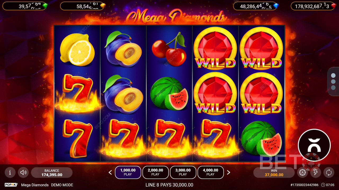 Mega Diamonds Überprüfung durch BETO Slots