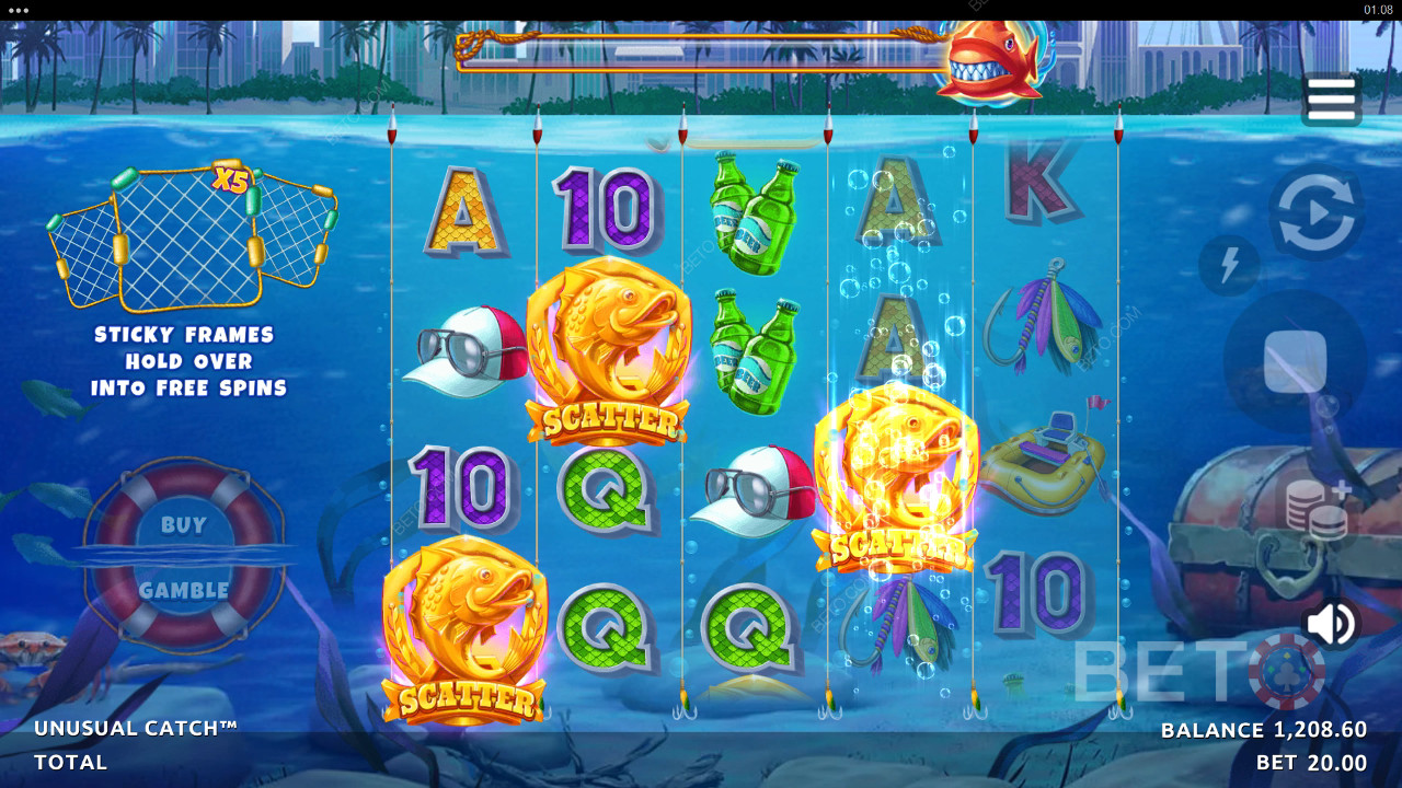 Ungewöhnlicher Fang Überprüfung durch BETO Slots