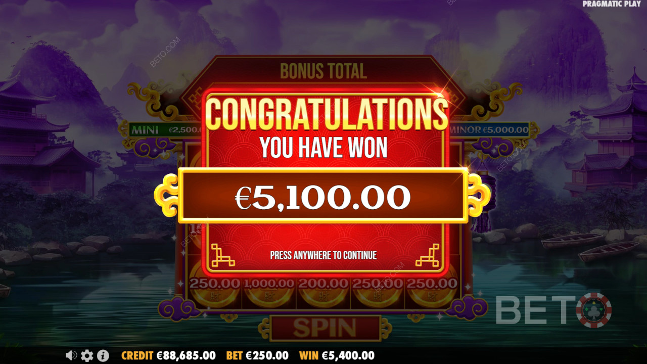 Gewinnen Sie das 10.000-fache Ihres Einsatzes im Chests of Cai Shen Video Slot!