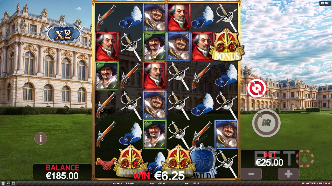Musketeers 1 Wild for All Überprüfung durch BETO Slots