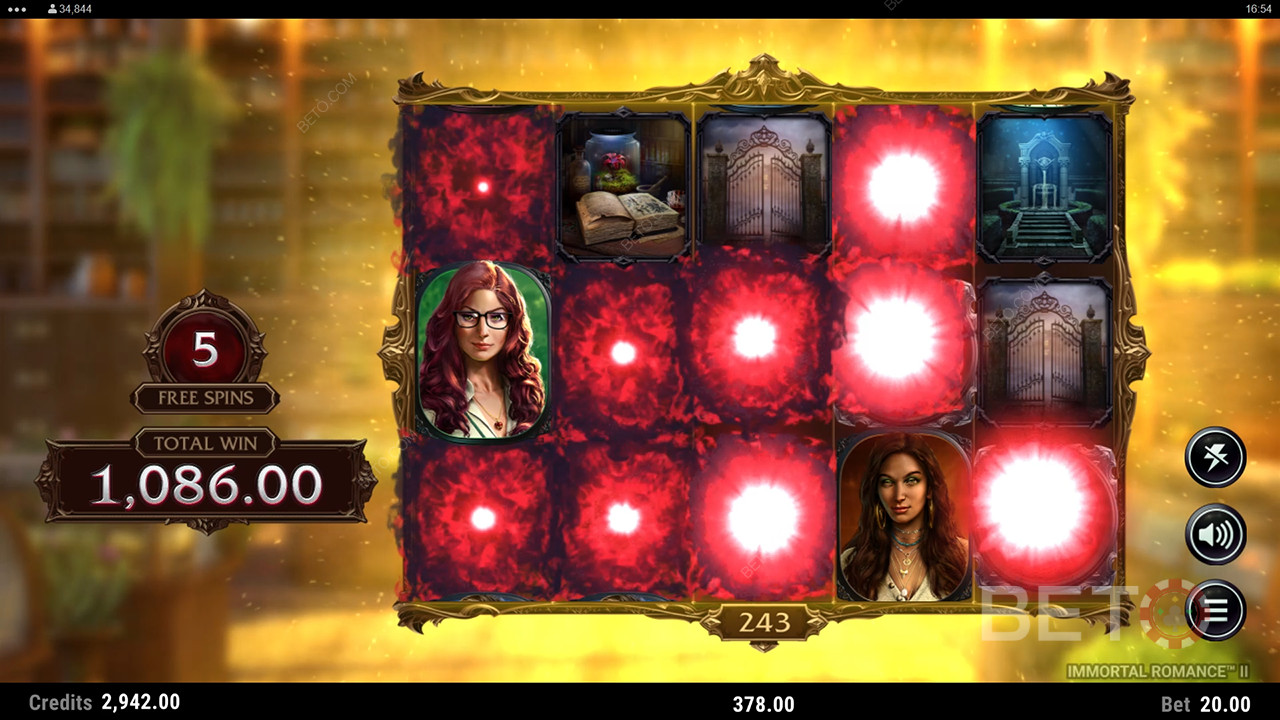 Erklärte Bonusfunktionen in Immortal Romance 2 von Stormcraft Studios