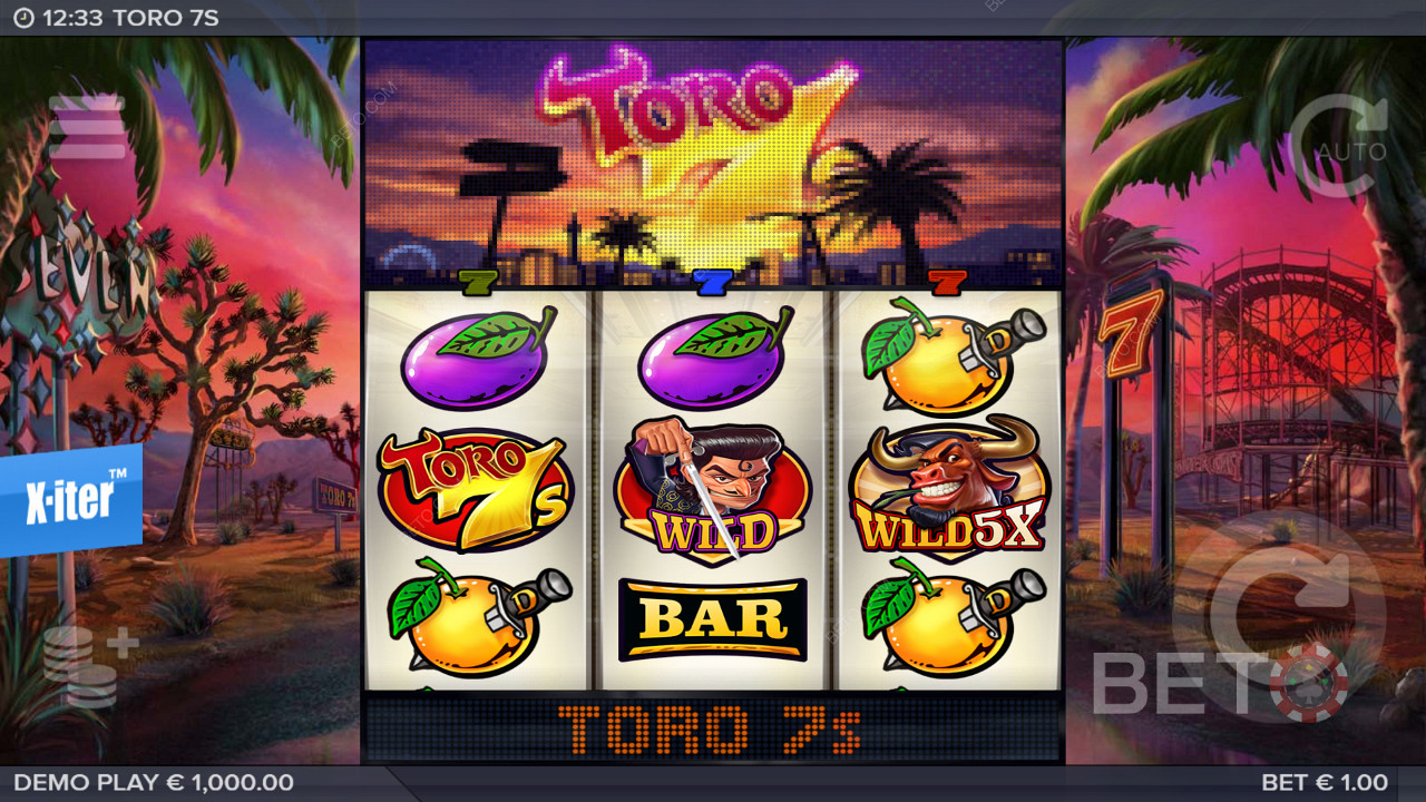 Genießen Sie die wunderbare Kombination aus einem klassischen Spielautomaten und modernen Funktionen im Toro 7s Spielautomaten