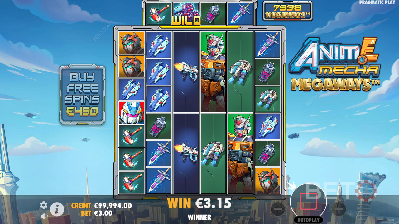 Bonus-Features erklärt in Anime Mecha Megaways von Pragmatic Play