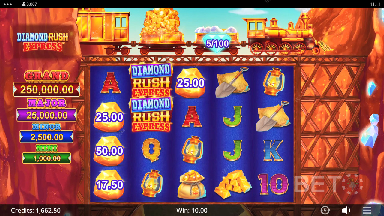 Diamond Rush Express Überprüfung durch BETO Slots