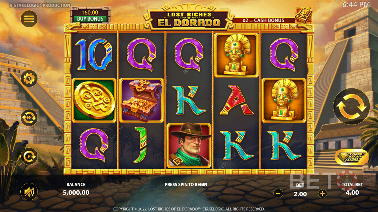 Gold ist das Schlüsselelement in Lost Riches of El Dorado