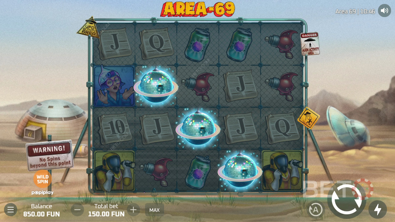 Area 69 Überprüfung durch BETO Slots
