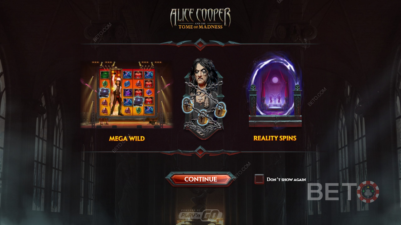 Genießen Sie Mega-Wilds und Freispiele in Alice Cooper und dem Tome of Madness-Spielautomaten