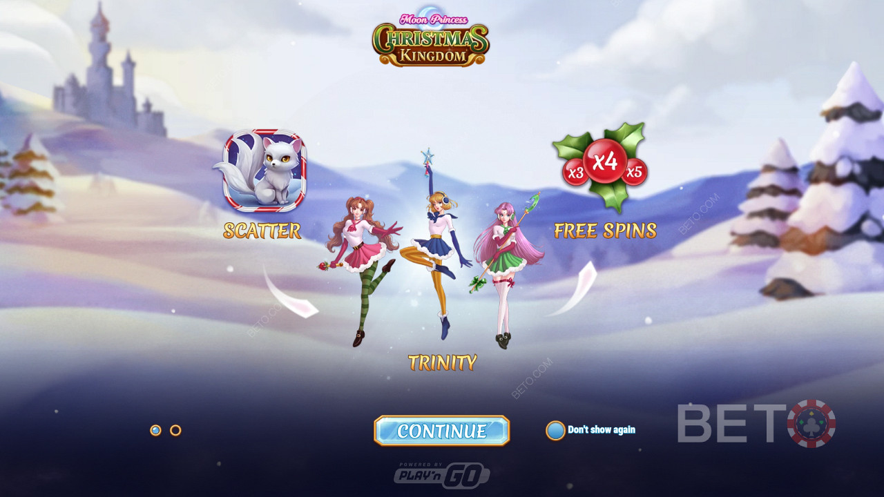 Intro-Bildschirm von Moon Princess Christmas Kingdom
