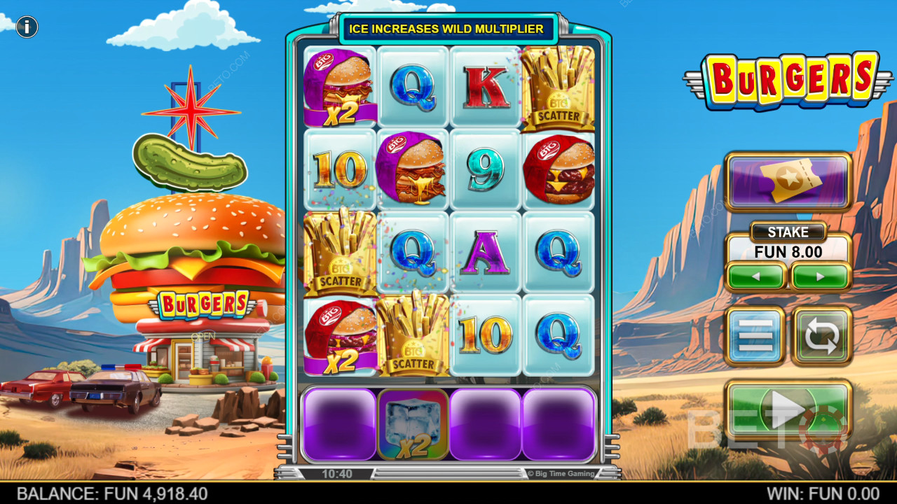 Burger Überprüfung durch BETO Slots