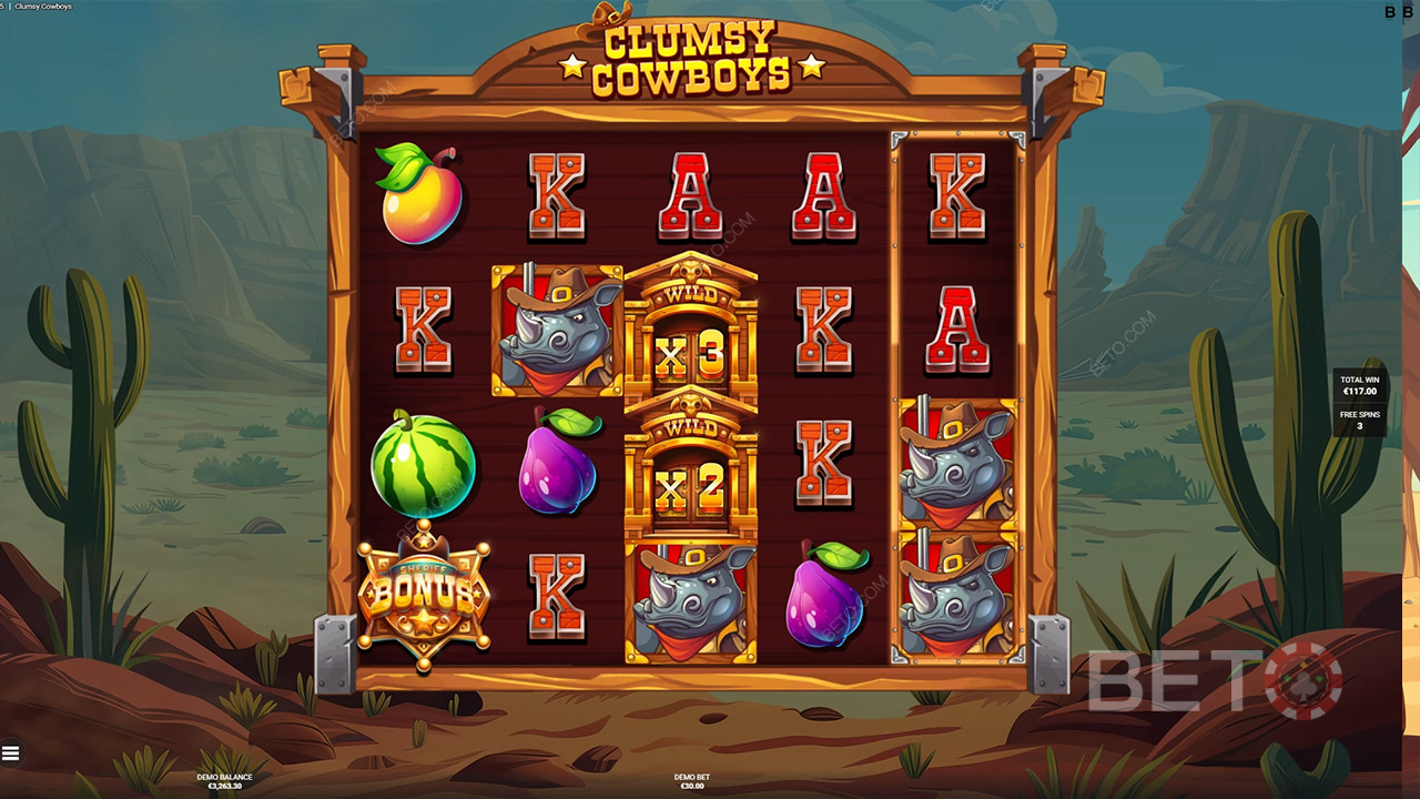 Clumsy Cowboys Überprüfung durch BETO Slots