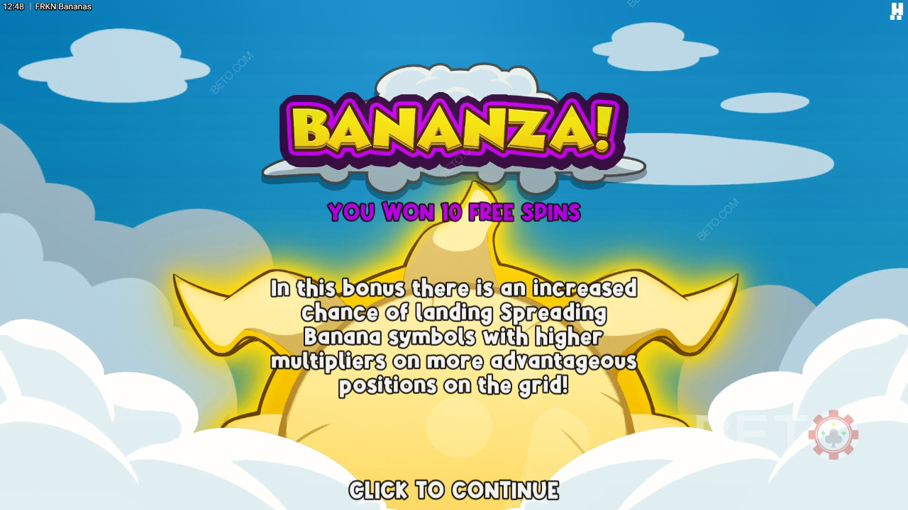 Die Bonusfunktionen werden in FRKN Bananas erklärt von Hacksaw Gaming