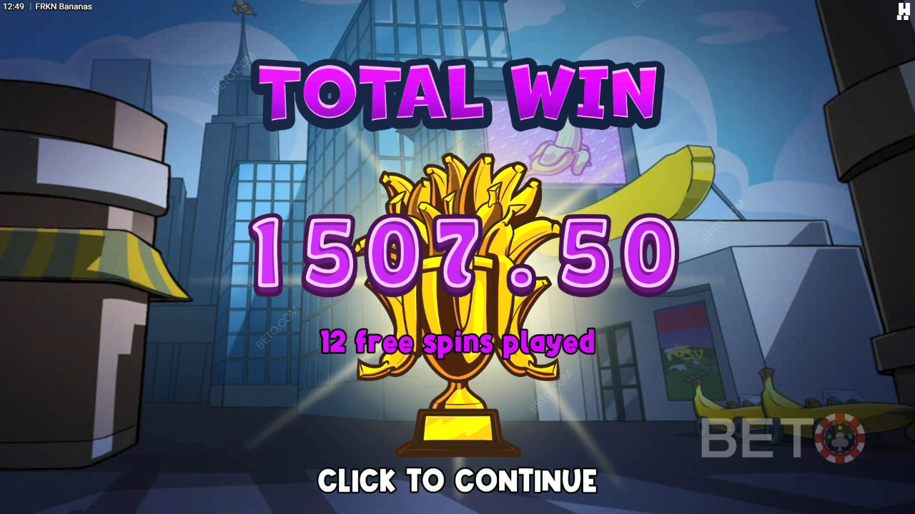 Gewinnen Sie das 10.000-fache Ihres Einsatzes im FRKN Bananas Online Slot!