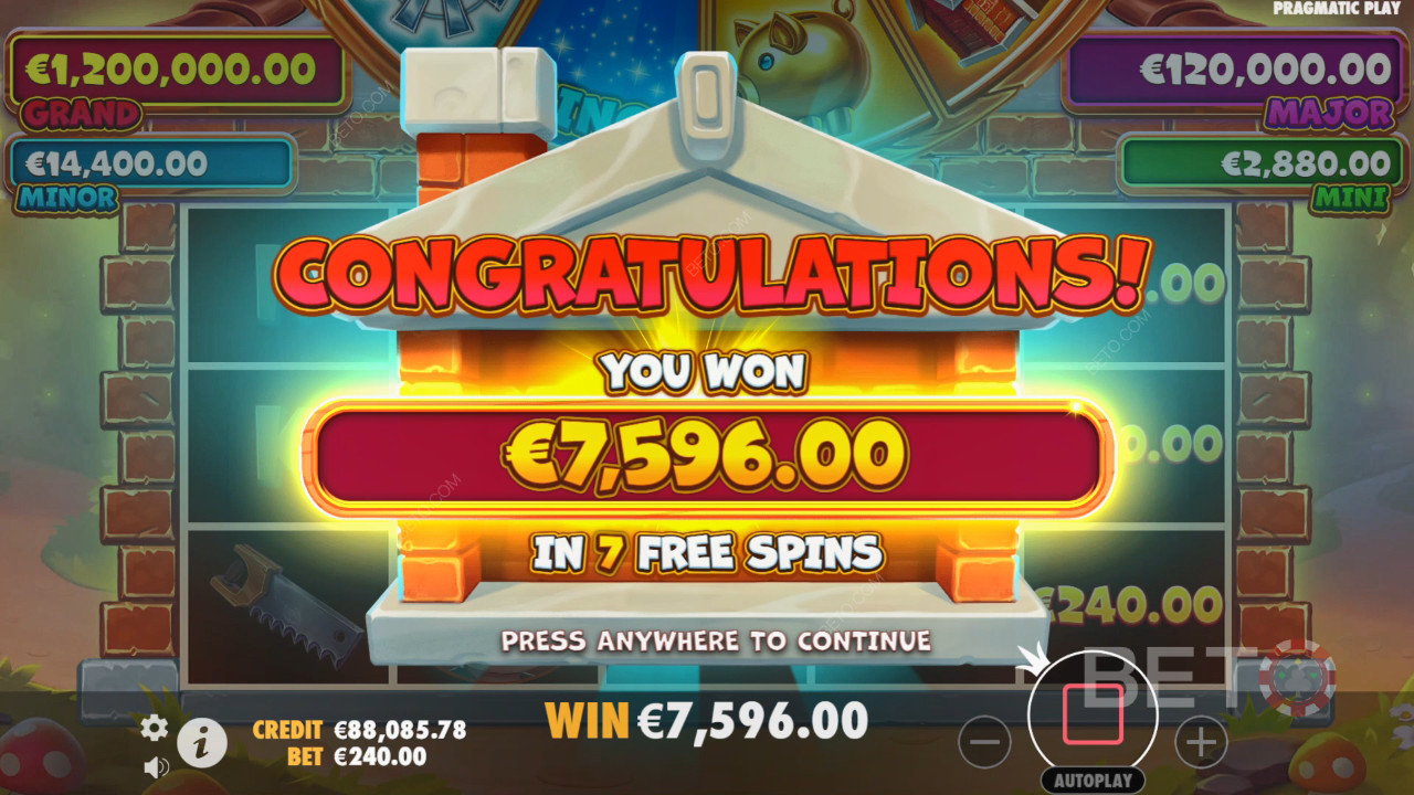 Gewinnen Sie das 10.000-fache Ihres Einsatzes im Brick House Bonanza Video Slot!