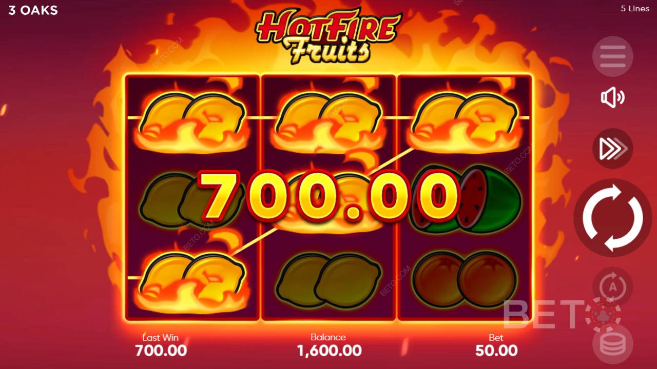 Hot Fire Fruits Überprüfung durch BETO Slots
