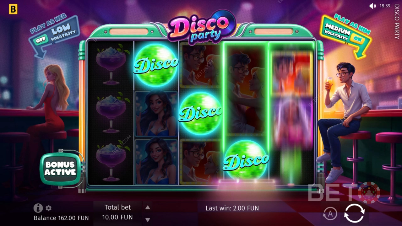 Disco Party Überprüfung durch BETO Slots