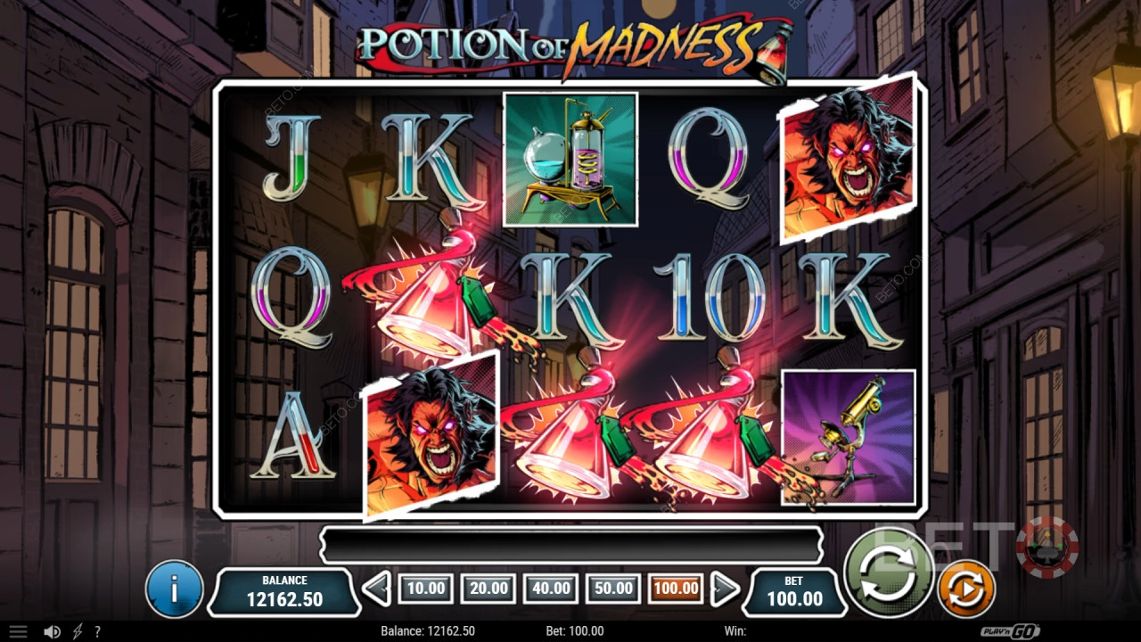 Zaubertrank des Wahnsinns Überprüfung durch BETO Slots