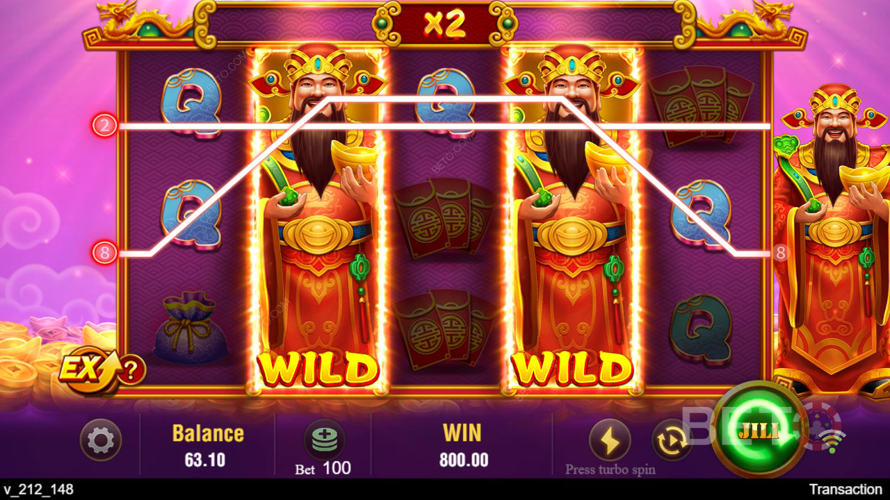 Erklärte Bonusfunktionen in Jili Caishen von Jili Games