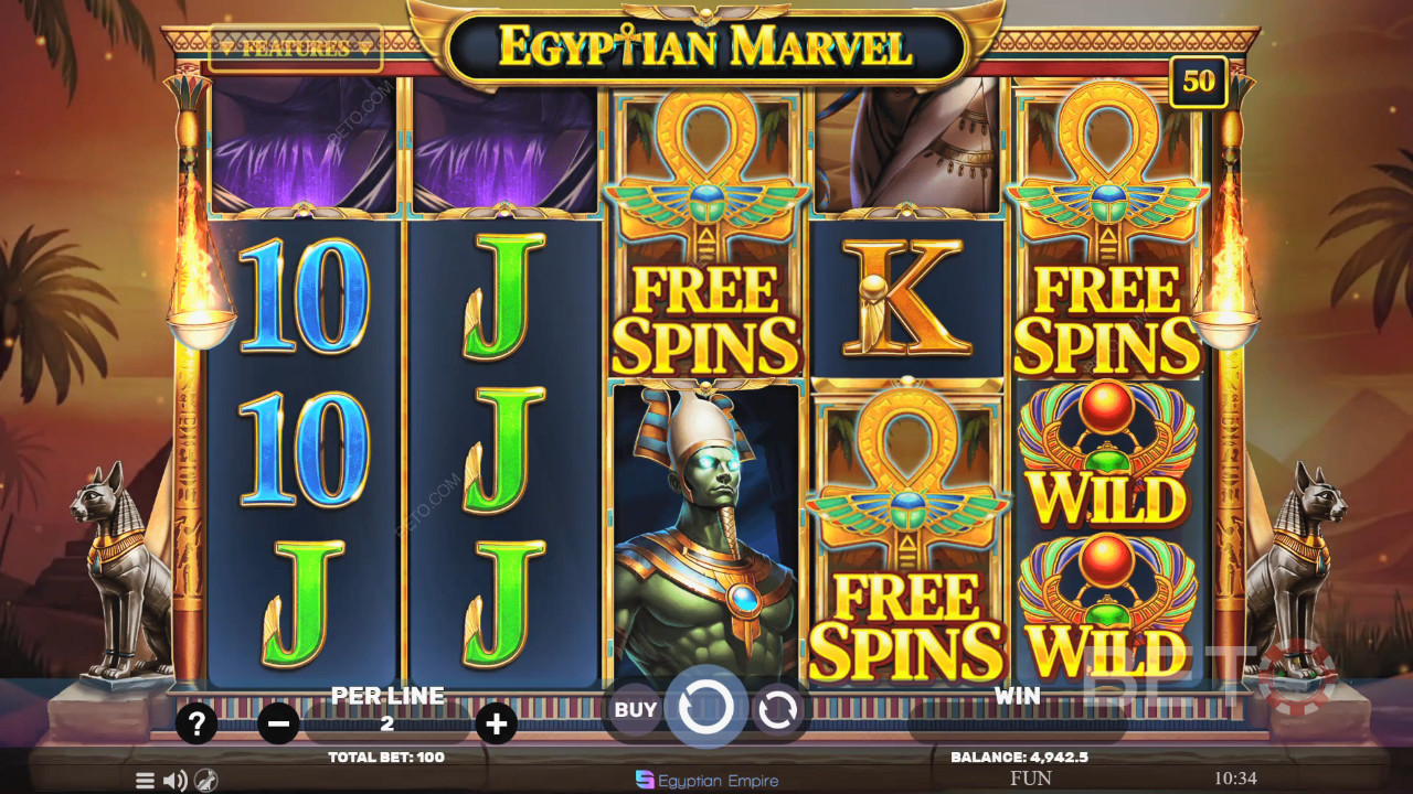 Egyptian Marvel Überprüfung durch BETO Slots