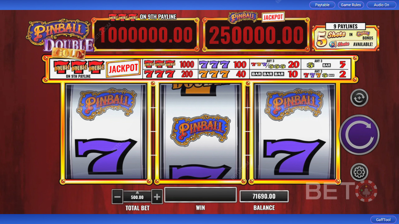 Pinball Double Gold Überprüfung durch BETO Slots