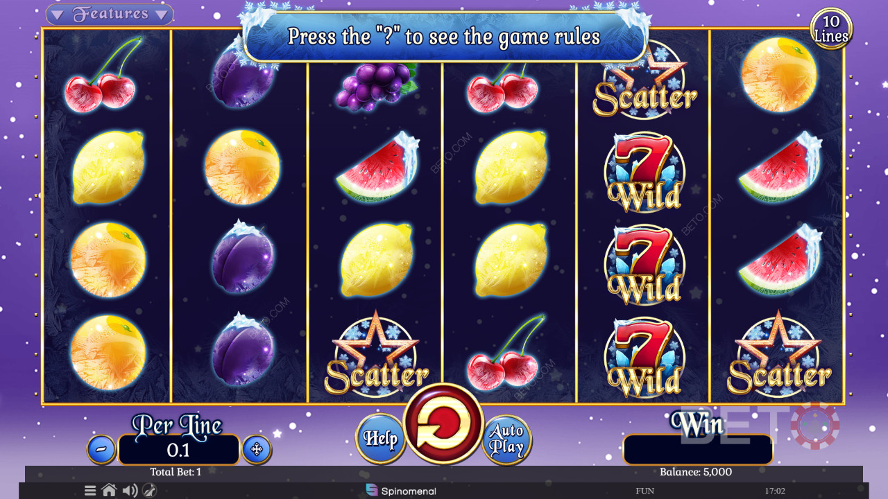 Fruits On Ice Collection 10 Linien Überprüfung durch BETO Slots