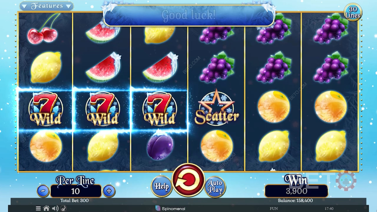 Fruits On Ice Collection 30 Linien Überprüfung durch BETO Slots