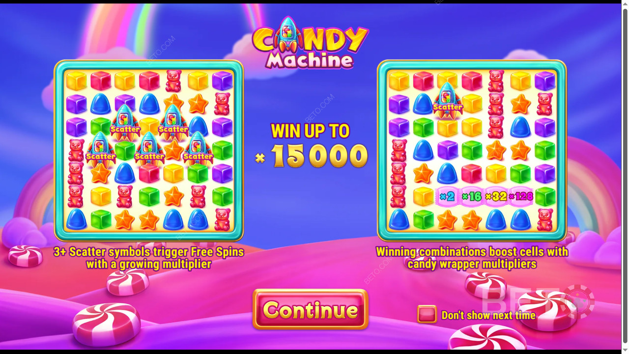 Erklärte Bonusfunktionen in Candy Machine von Barbara Bang