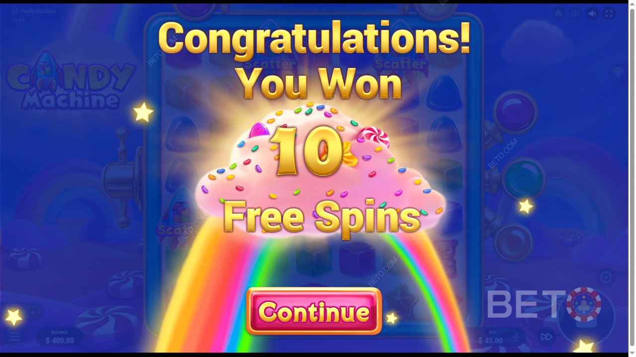 Gewinnen Sie das 15.000-fache Ihres Einsatzes beim Candy Machine Online Slot!