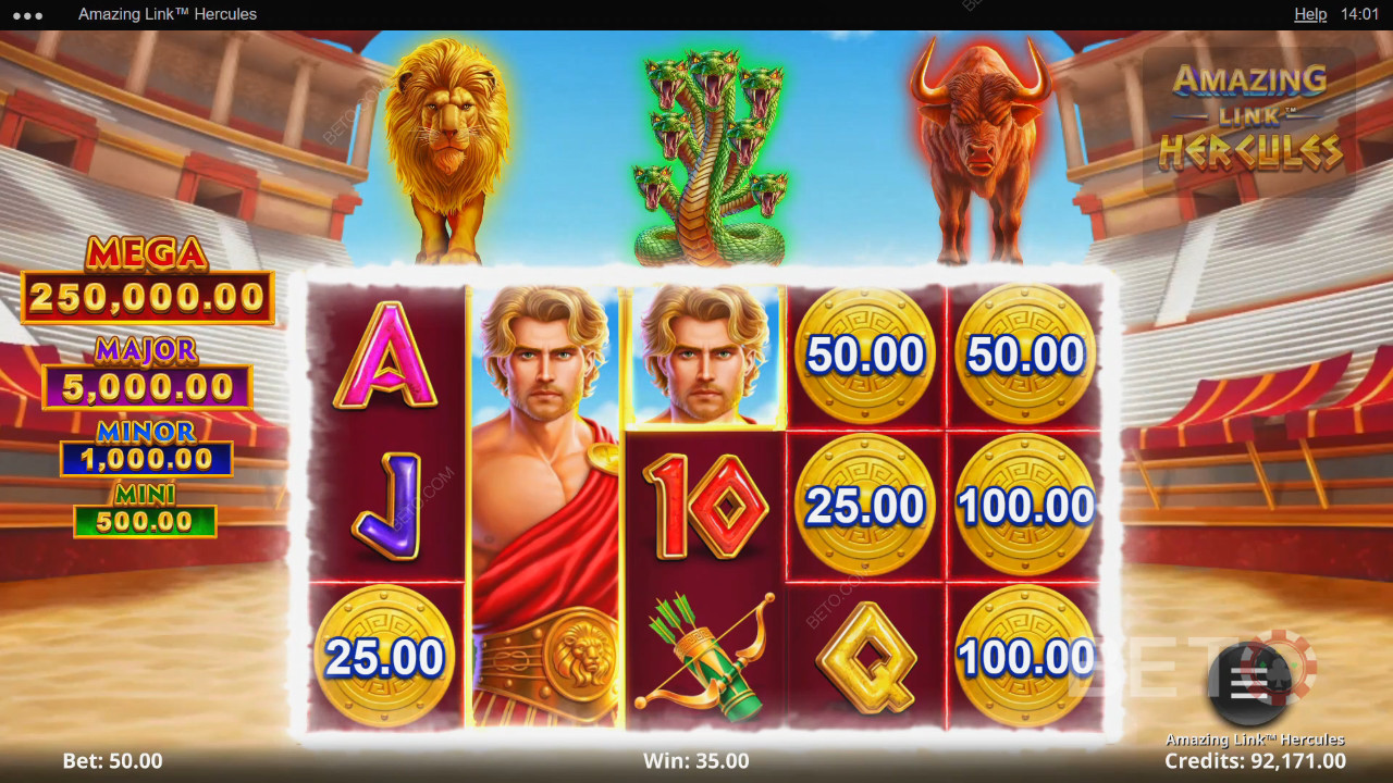 Amazing Link Hercules Überprüfung durch BETO Slots