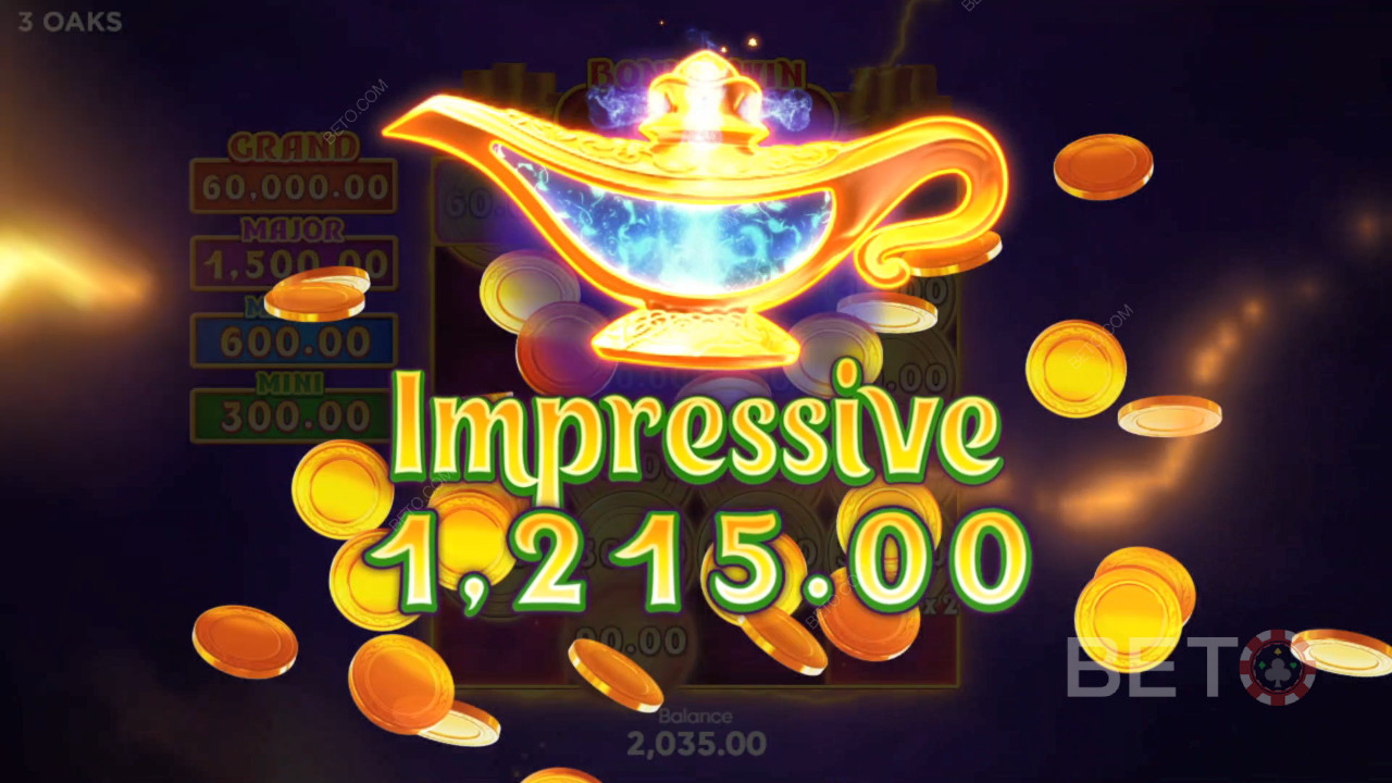 Gewinnen Sie das 2.000-fache Ihres Einsatzes in der Coin Lamp Slot Machine!
