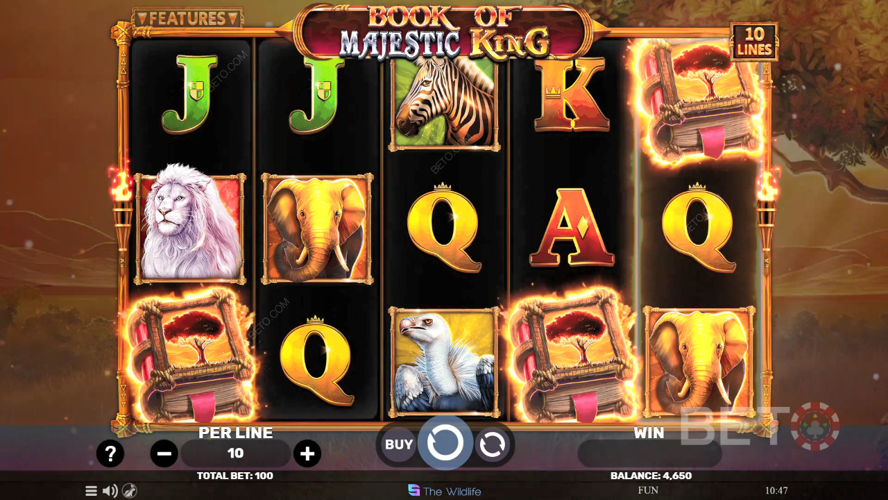 Book of Majestic King Überprüfung durch BETO Slots