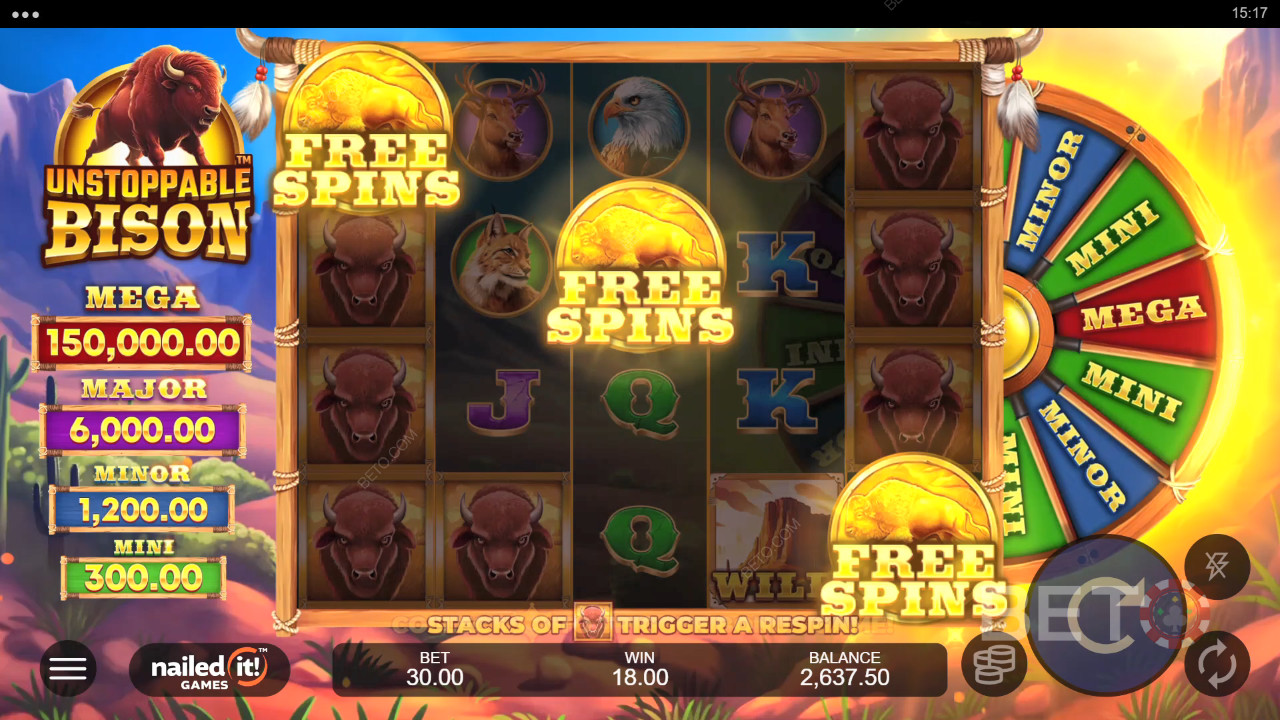 Unaufhaltsamer Bison Überprüfung durch BETO Slots