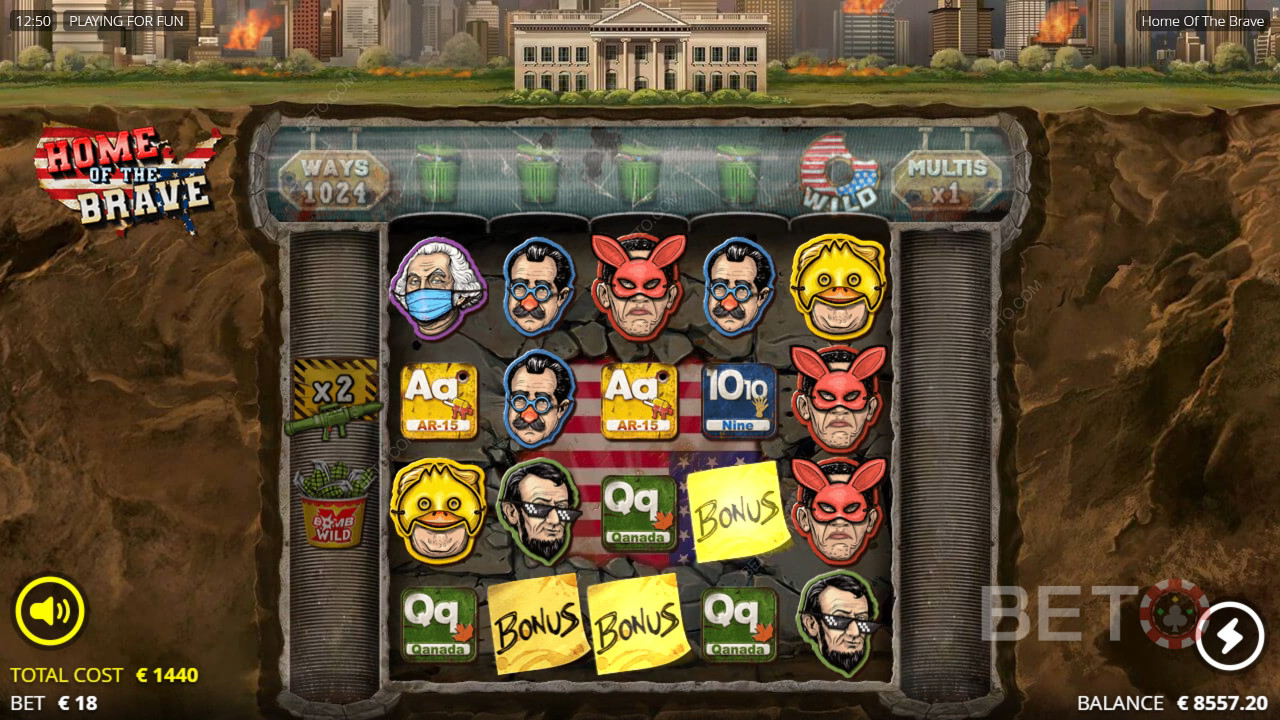 Home of the Brave Überprüfung durch BETO Slots