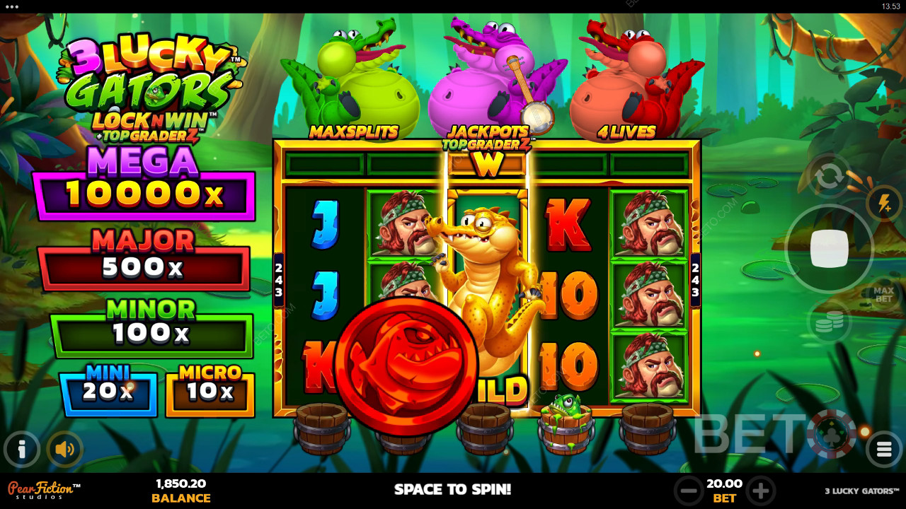 3 Lucky Gators Überprüfung durch BETO Slots