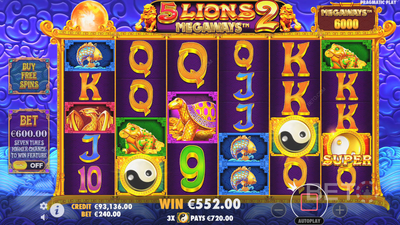 5 Lions Megaways 2 Bewertung von BETO Slots