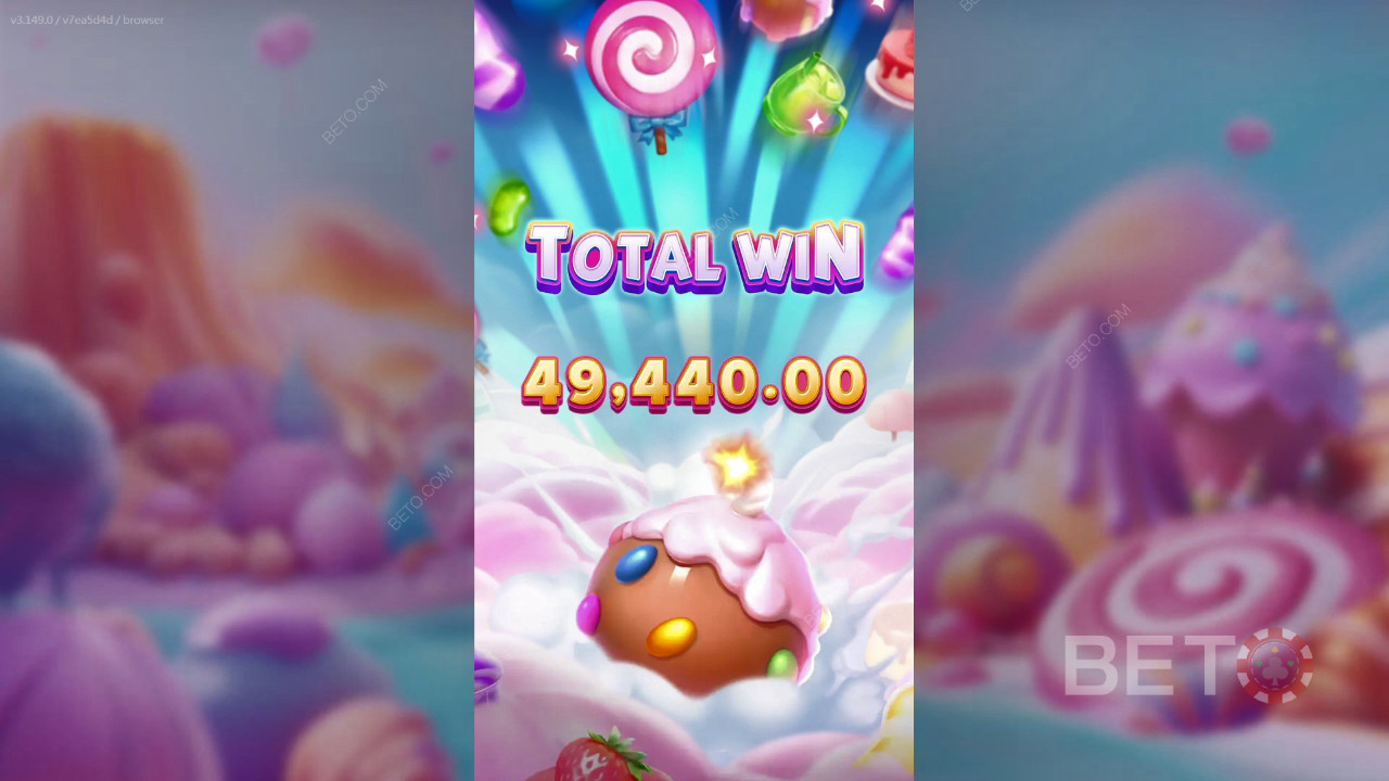 Gewinnen Sie das 25.000-fache Ihres Einsatzes im Pop Pop Candy 1000 Slot Online!