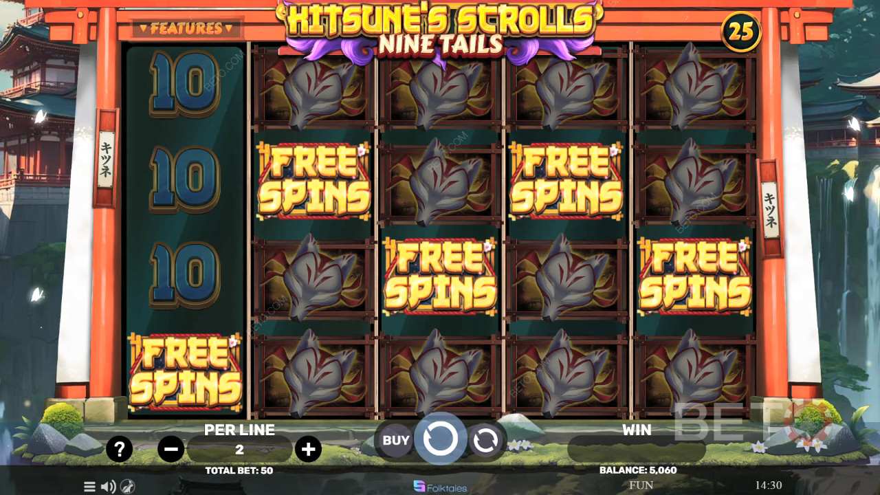 Kitsune's Scrolls Nine Tails Kostenlos Spielen