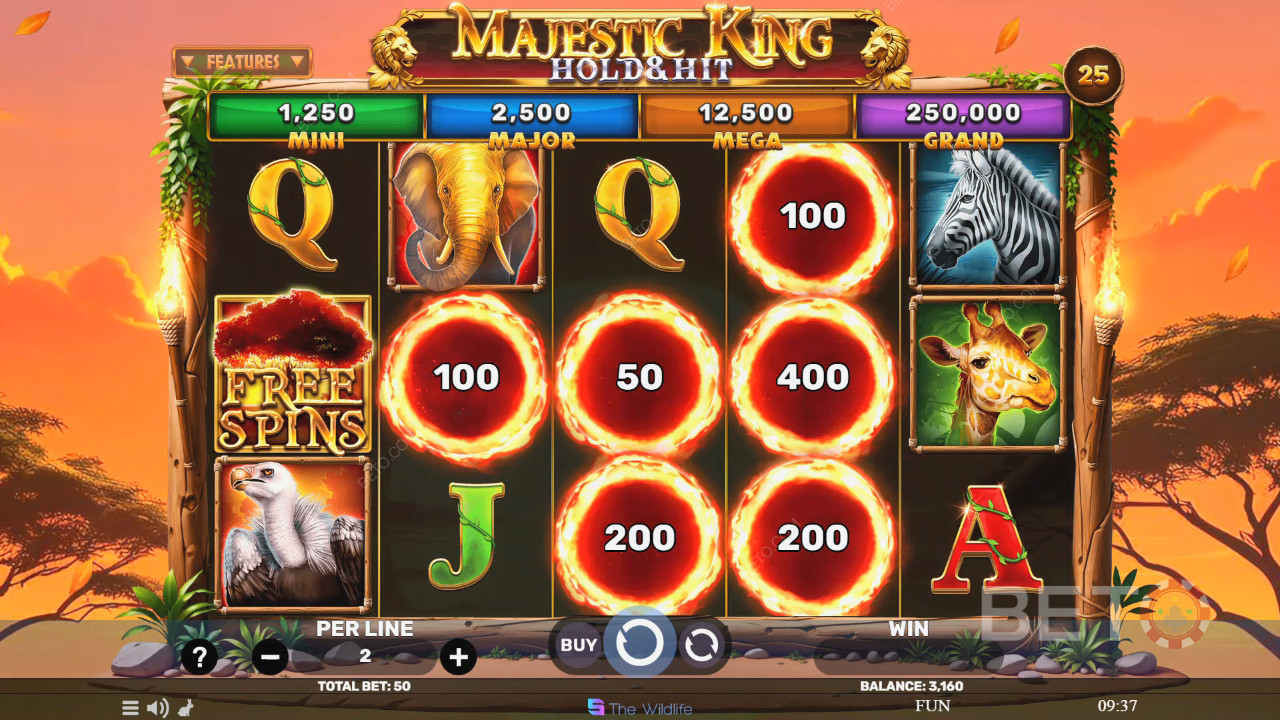 Majestic King - Hold & Hit Überprüfung durch BETO Slots