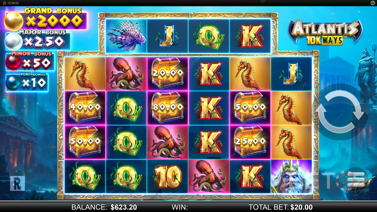 Atlantis 10K Ways Überprüfung durch BETO Slots