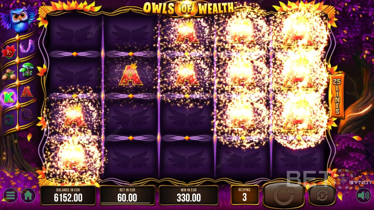 Eulen des Reichtums Überprüfung durch BETO Slots