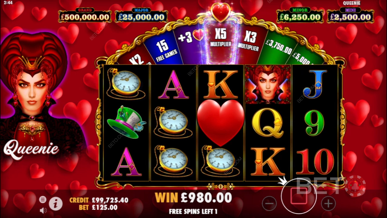 Erleben Sie eine Fantasiewelt voller Träume und Reichtümer mit dem Queenie Casino Slot