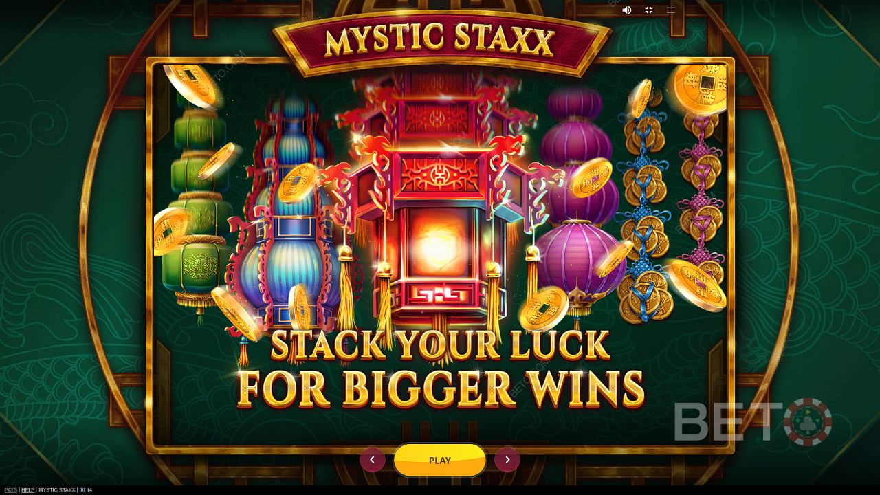 Genießen Sie Expanding Stacks und gewinnen Sie das bis zu 2.000-fache Ihres Einsatzes im Mystic Staxx-Spiel
