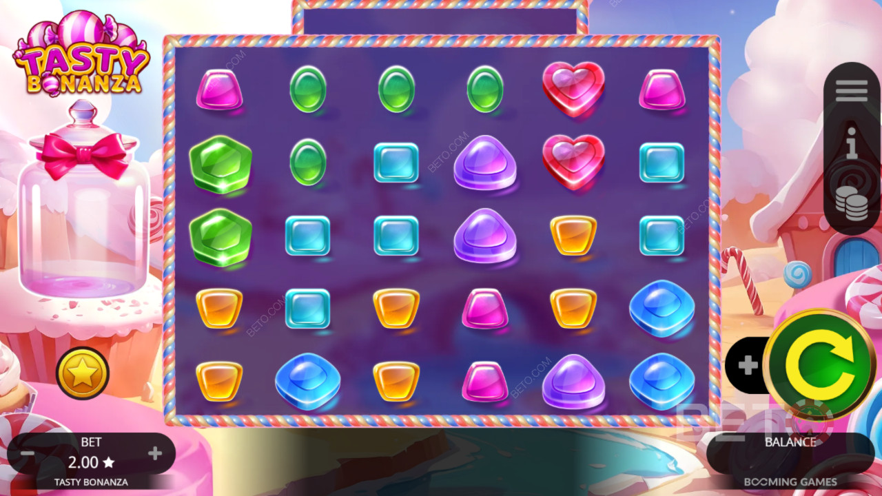 Die Bonusfunktionen in Tasty Bonanza werden erklärt von Booming Games