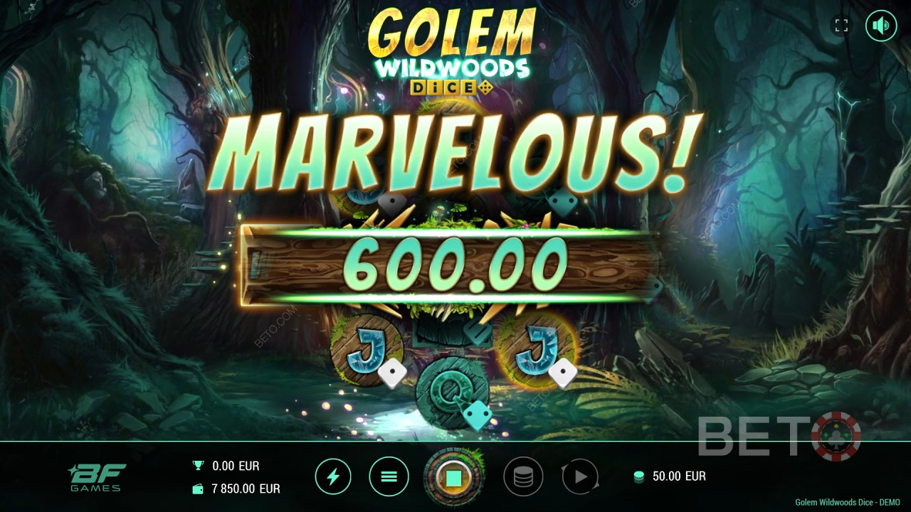 Golem Wildwoods Dice Überprüfung durch BETO Slots