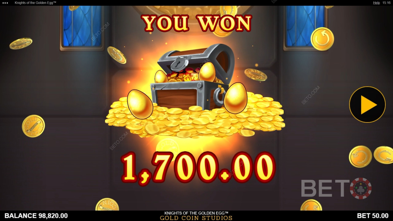 Ritter des Goldenen Eies Bewertung durch BETO Slots
