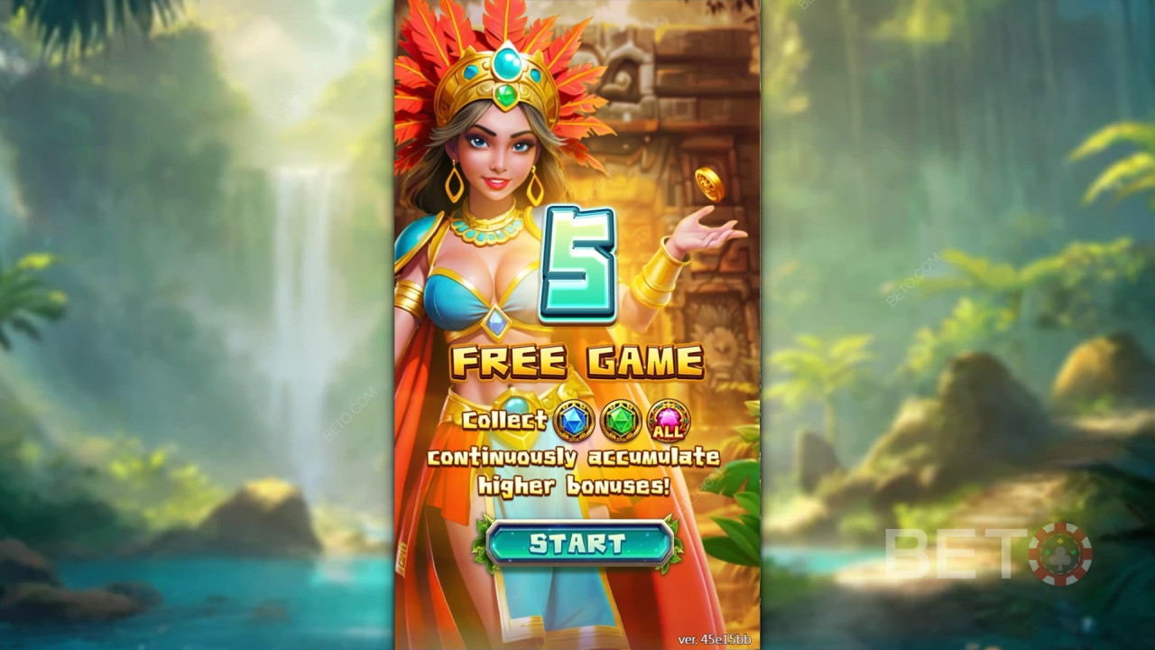 Erklärte Bonusfunktionen in Queen of Inca von Fa Chai Gaming